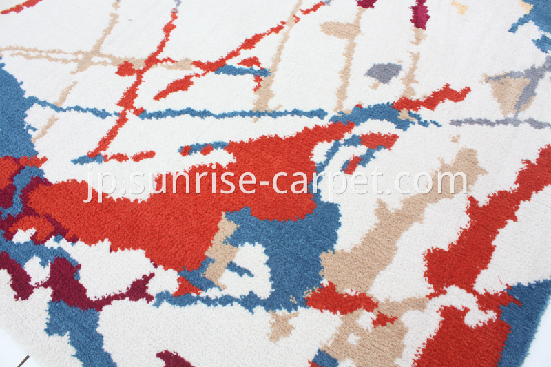 Microfiber Shaggy Rug with Art Design 